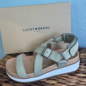 NEW Lucky Brand Idenia Wedge Sandal